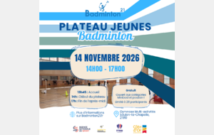 Plateau Jeunes : rendez-vous le 14 novembre à Saulon-la-Chapelle !