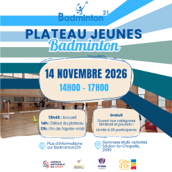 Plateau Jeunes : rendez-vous le 14 novembre à Saulon-la-Chapelle !